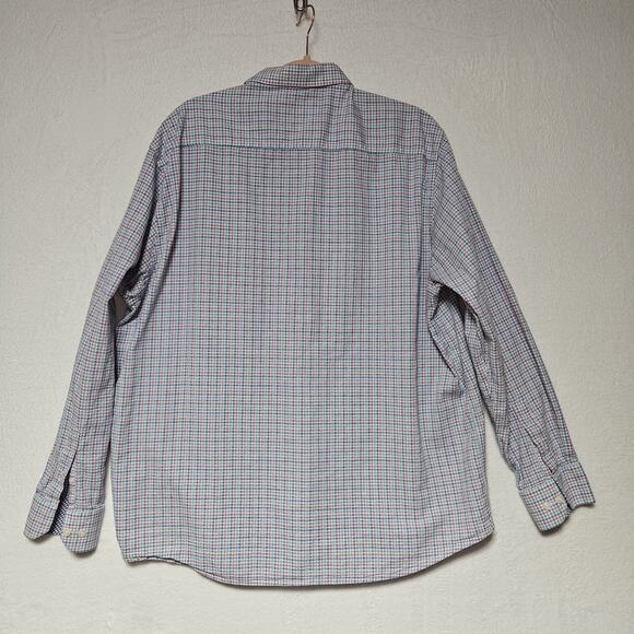 Johnston & Murphy Shirt Mens SZ XXL Flip Sleeve Preppy Coastal Academia‎ Office - Picture 7 of 9